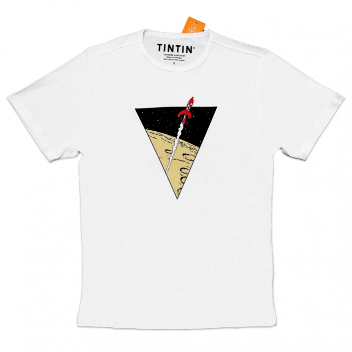 T-shirt Tintin The Adventures of Tintin: The lunar rocket - White (2018)