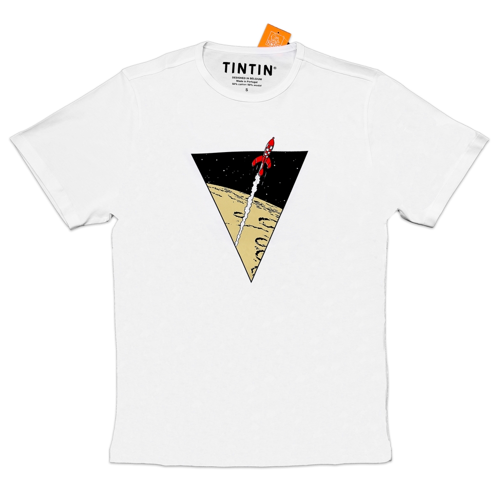 La fusée lunaire Gris 2017 T-shirt Les Aventures de Tintin 