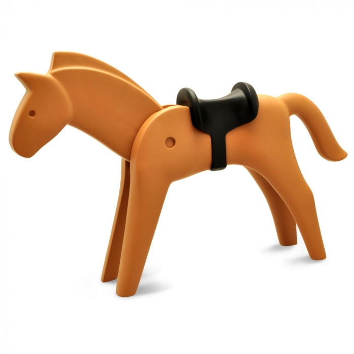 Figurine de collection Plastoy Playmobil le cheval marron 00261 (2017)