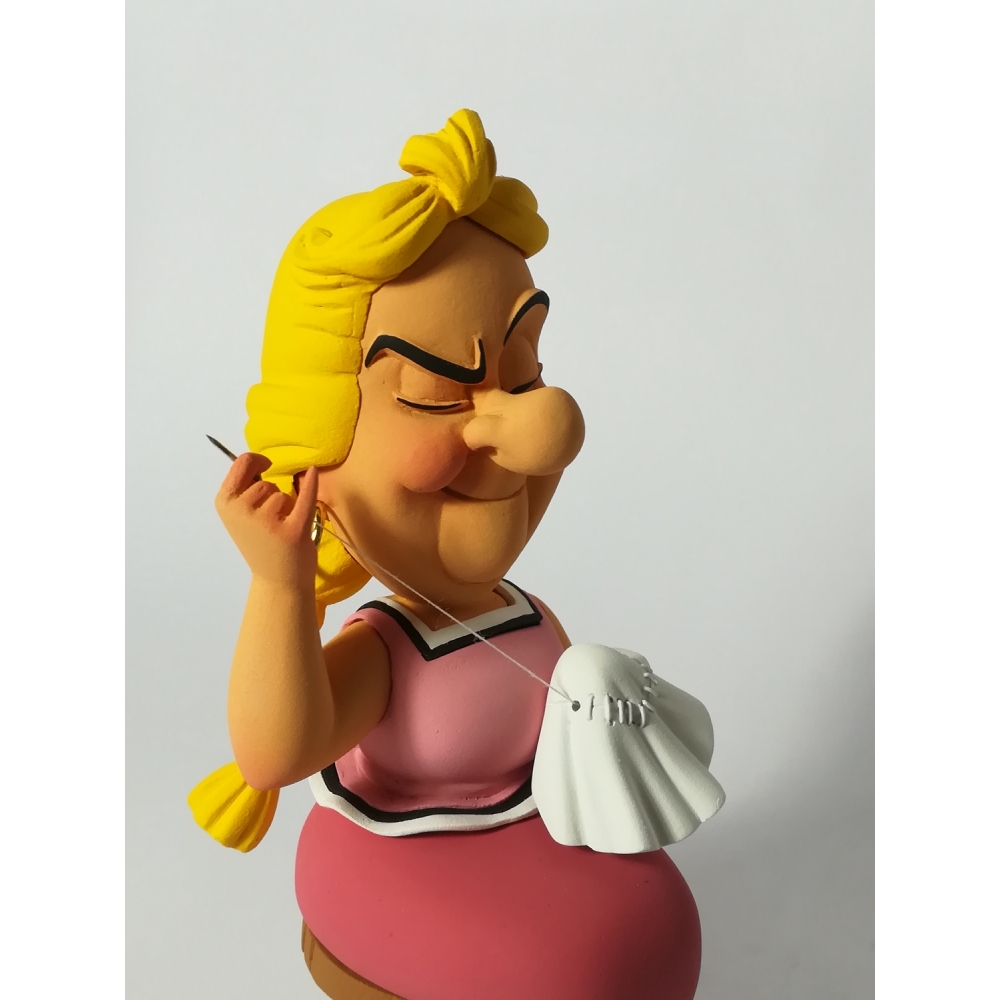 Figurine de collection Fariboles Astérix Bonemine en train 2345 figurine de collection fariboles asterix bonemine en train de coudre bon 2017