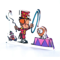 Collectible Acrylic Figurine Art To Print Young Spirou at the circus (10cm)