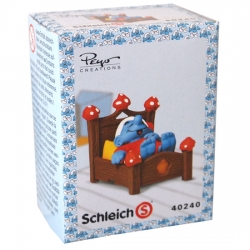 The Smurfs Schleich® Figure - The Smurf in his bed (40240)
