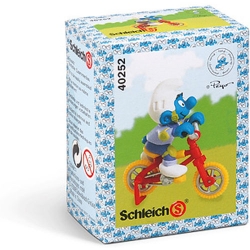 The Smurfs Schleich® Figure - The Smurf on his BMX bicycle (40252)