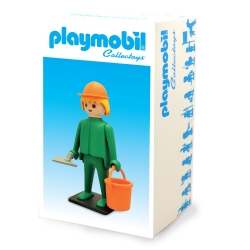 Figurine de collection Plastoy Playmobil l'ouvrier maçon 00214 (2017)