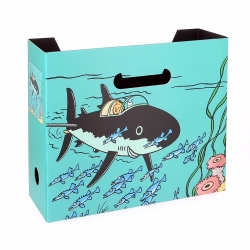 Caja archivadora DIN A4 Las aventuras de Tintín Tiburón Submarino (54372)