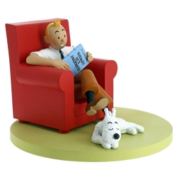 Figurine de collection Moulinsart Tintin et Milou à la maison 46404 (2018)