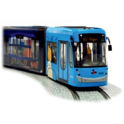 Model of the Belgian Tram STIB HO Tintin Moulinsart 1/87 (2018)