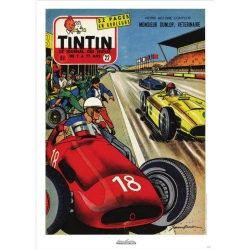 Jean Graton Cover Poster from The Journal of Tintin 1955 Nº32 (50x70cm)