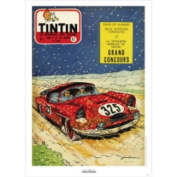 Jean Graton Cover Poster from The Journal of Tintin 1957 Nº47 (50x70cm)