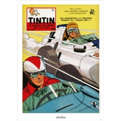 Póster de portada Jean Graton en El Journal de Tintin 1958 Nº26 (50x70cm)