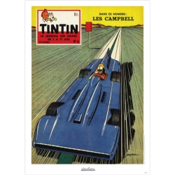 Póster de portada Jean Graton en El Journal de Tintin 1959 Nº04 (50x70cm)