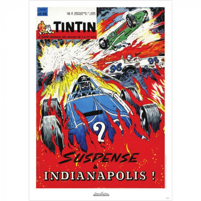 Poster de couverture Jean Graton dans Le Journal de Tintin 1964 Nº44 (50x70cm)