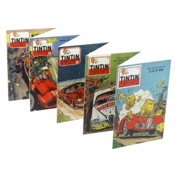 Set of 20 Jean Graton Cover Postcards from The Journal of Tintin (15x10cm)