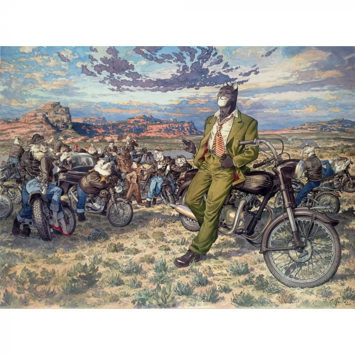 Poster affiche offset Blacksad Juanjo Guarnido, Amarillo's Road (80x60cm)
