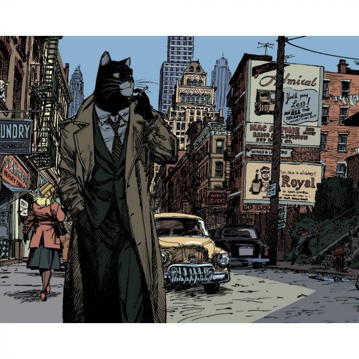 Poster affiche offset Blacksad Juanjo Guarnido, New York (24x18cm)