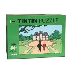 Tintin puzzle The Castle of Moulinsart with poster 50x34cm 81547 (2018)
