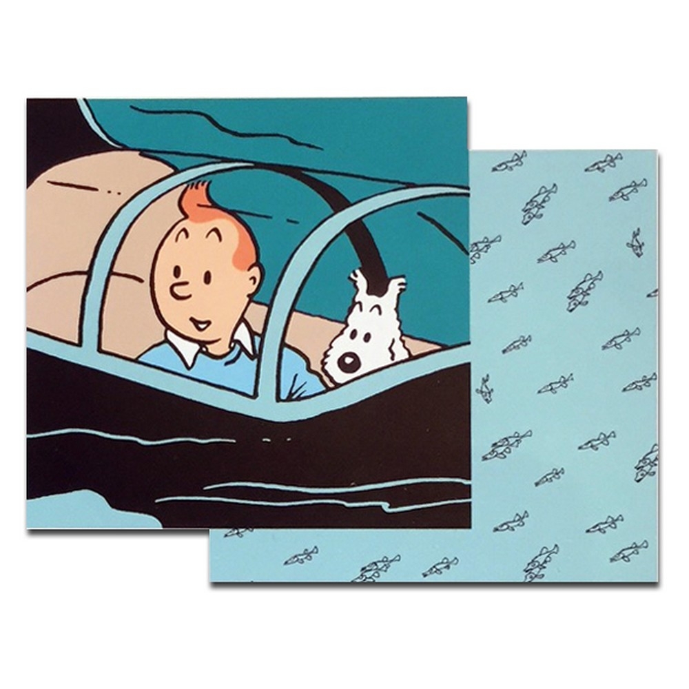 Duvet Cover And Pillowcase Tintin The Submarine Shark 100 Cotton