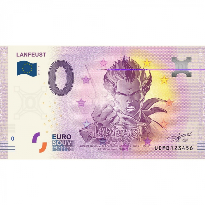 Billet de banque commémoratif 0 Euro Souvenir Lanfeust de Troy (2018)