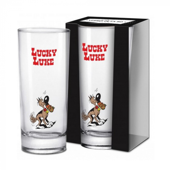Long Drink Glass Lucky Luke (Rantanplan)