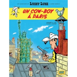 Carte postale album de Lucky Luke: Un cowboy à Paris (10x15cm)