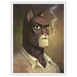Poster affiche offset Blacksad Juanjo Guarnido, Portrait de John (24x18cm)