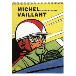 Calendrier mural 2019 Michel Vaillant Art Strips (31x46cm)