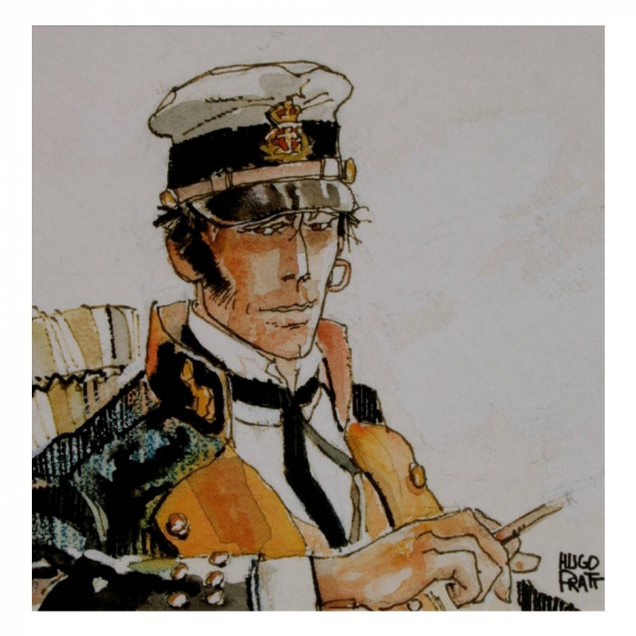 Carte postale Corto Maltese, Les Éthiopiques (14x14cm)