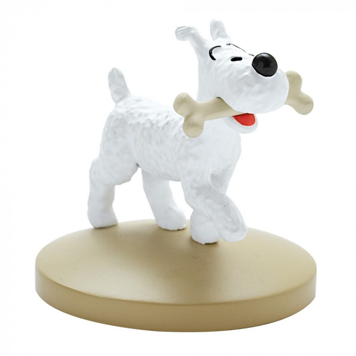 Figurine de collection Tintin Milou avec son os Moulinsart 42222 (2018)