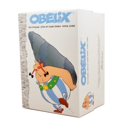Figurine de collection Plastoy: Obélix tenant les albums 00124 (2015)