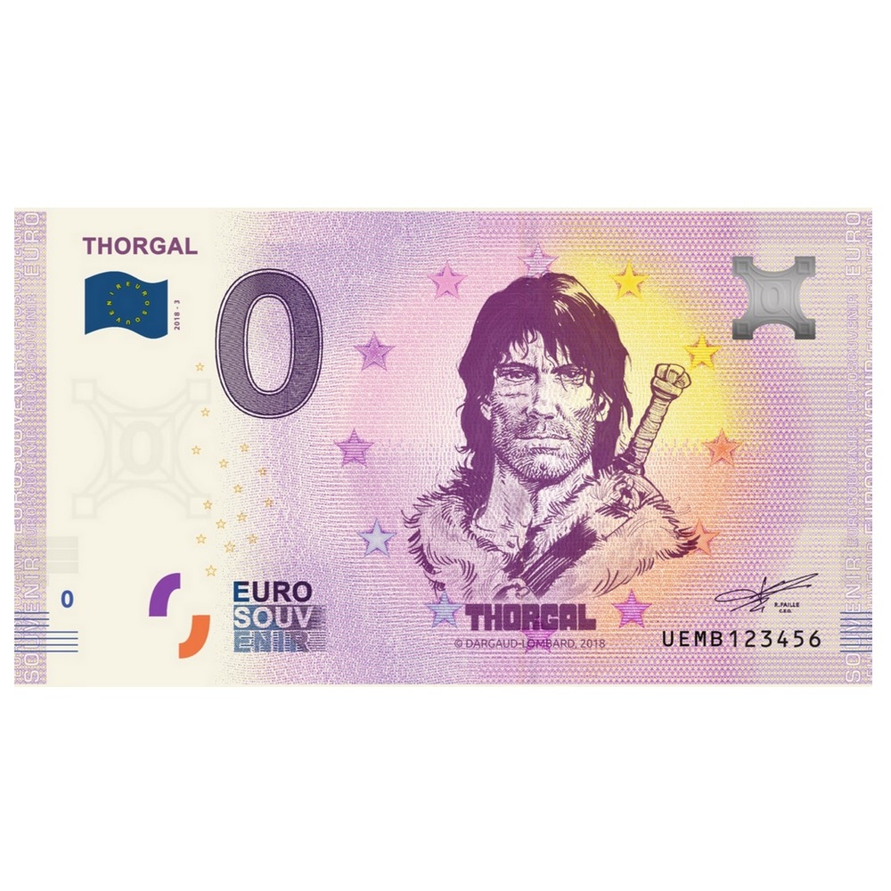 Cité de l/'espace Tribute to Tintin Objectif Lune 2019 Bank note 0 Euro Souvenir