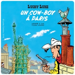 Lucky Luke Coaster 10x10cm (Un cowboy à Paris)