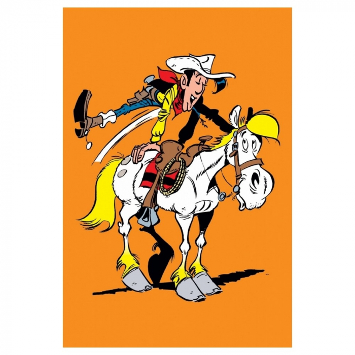 Postcard Lucky Luke: Galloping with Jolly Jumper (10x15cm)