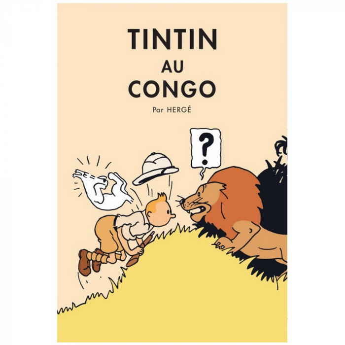 Póster Moulinsart álbum de Tintín: Tintín en el Congo 22011 (50x70cm)