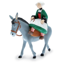 Figura de colección Plastoy: Bécassine montando una mula 61013 (2019)