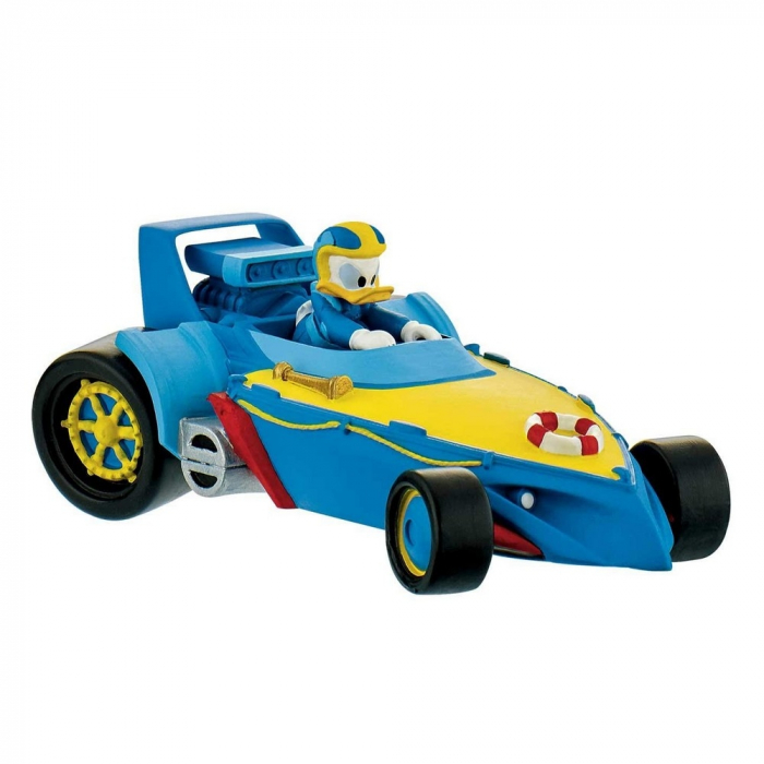 Figurita colección Bully® Disney - Pato Donald Duck pilotando su coche (15460)