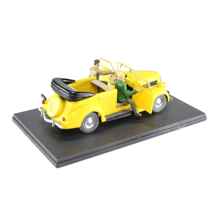 Blake and Mortimer Miniature Car Eligor, Yellow convertible Ford V8 Nº1