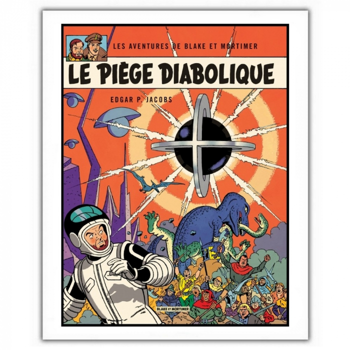 Poster affiche offset Blake et Mortimer, Le Piège diabolique (28x35,5cm)