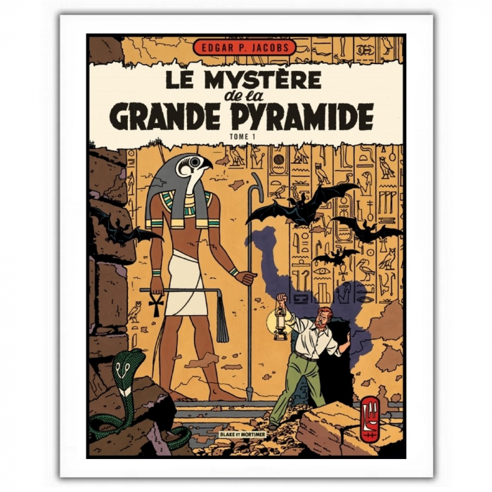 Poster affiche Blake et Mortimer Le Mystère de la Grande Pyramide T1 (28x35,5cm)