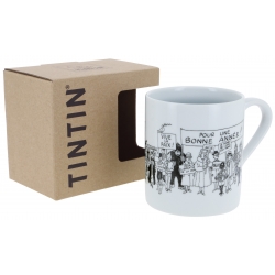 Taza mug de porcelana Tintín colección Carte de voeux 1972 (47976)