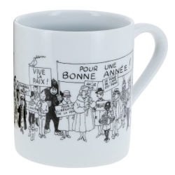 Porcelain mug Tintin collection Carte de voeux 1972 (46517)