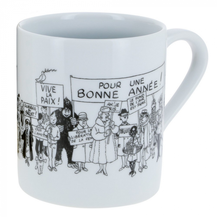 Tasse mug en porcelaine Tintin collection Carte de voeux 1972 (47976)