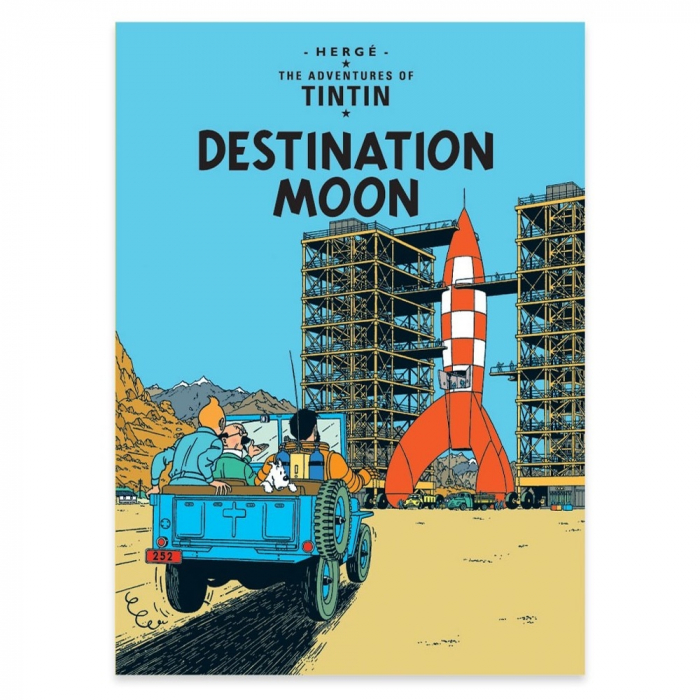Postcard Tintin Album: Destination Moon 34084 (10x15cm)