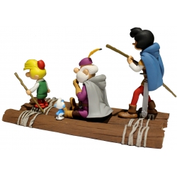 Collectible figurine Johan and Peewit on the raft, The Cursed Country (2018)