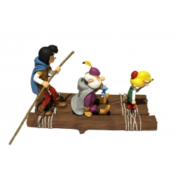 Collectible figurine Johan and Peewit on the raft, The Cursed Country (2018)