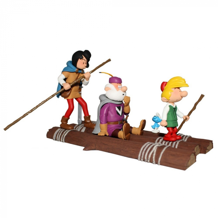 Figura de colección Johan y Pirluit en la balsa, El País maldito (2018)