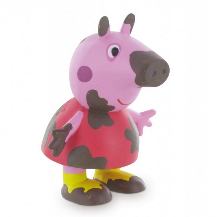 Figurine de collection Comansi Peppa Pig plein de boue 7cm (2013)