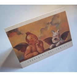 Ex-libris Offset Hommage à Tintin, Cherubini dei comics (17x25cm)