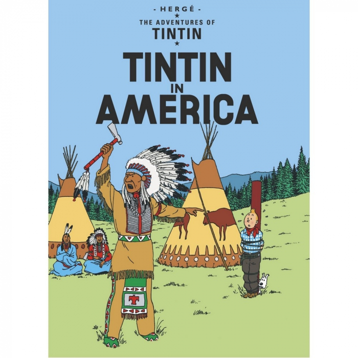Carte postale album de Tintin: Tintin in America 34071(10x15cm)