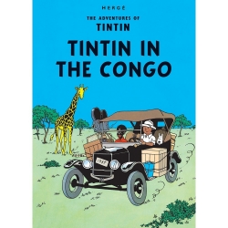 Postal del álbum de Tintín: Tintin in the Congo 34070 (10x15cm)
