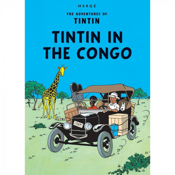Carte postale album de Tintin: Tintin in the Congo 34070 (10x15cm)